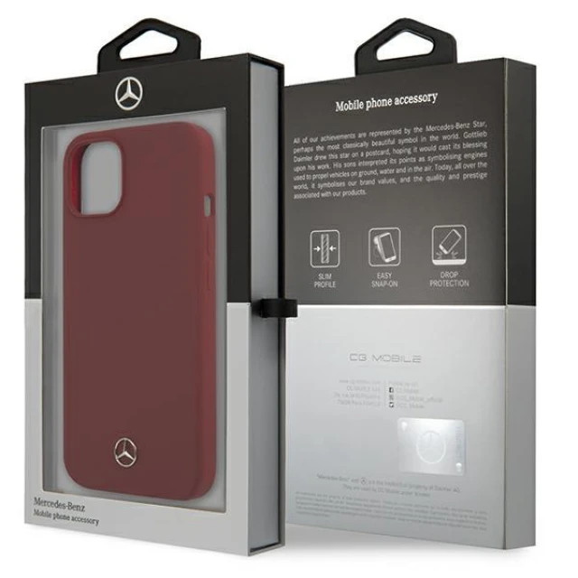 Чохол Mercedes для iPhone 13 mini Silicone Line Red (MEHCP13SSILRE)