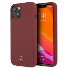 Чохол Mercedes для iPhone 13 Silicone Line Red (MEHCP13MSILRE)