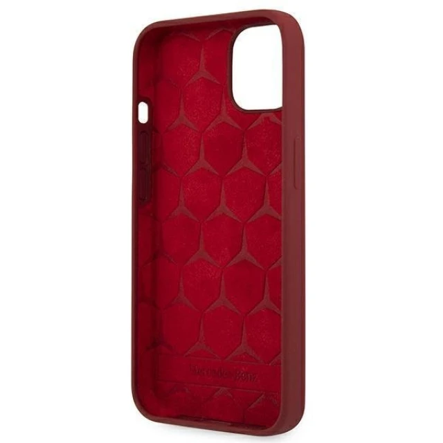 Чохол Mercedes для iPhone 13 Silicone Line Red (MEHCP13MSILRE)