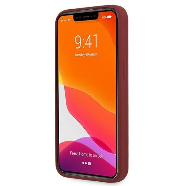Чехол Mercedes для iPhone 13 | 13 Pro Silicone Line Red (MEHCP13LSILRE)