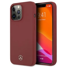 Чохол Mercedes для iPhone 13 Pro Max Silicone Line Red (MEHCP13XSILRE)