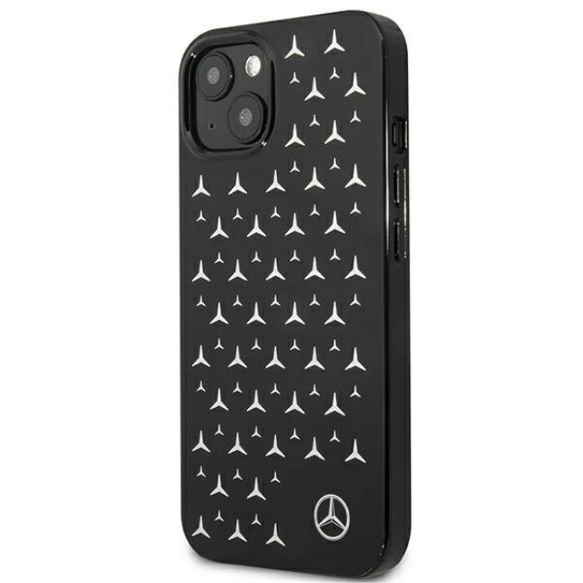 Чохол Mercedes для iPhone 13 mini Silver Stars Pattern Black (MEHCP13SESPBK)