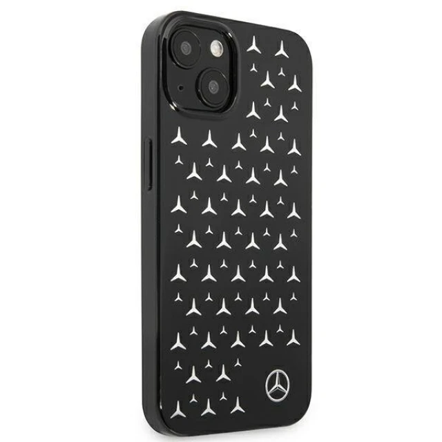 Чохол Mercedes для iPhone 13 mini Silver Stars Pattern Black (MEHCP13SESPBK)