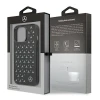 Чохол Mercedes для iPhone 13 | 13 Pro Silver Stars Pattern Black (MEHCP13LESPBK)