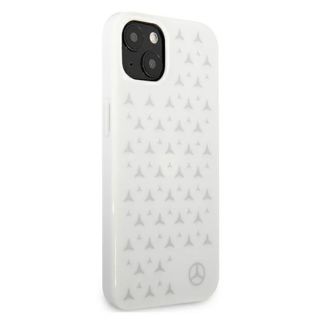 Чохол Mercedes для iPhone 13 mini Silver Stars Pattern White (MEHCP13SESPWH)