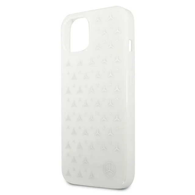Чохол Mercedes для iPhone 13 mini Silver Stars Pattern White (MEHCP13SESPWH)