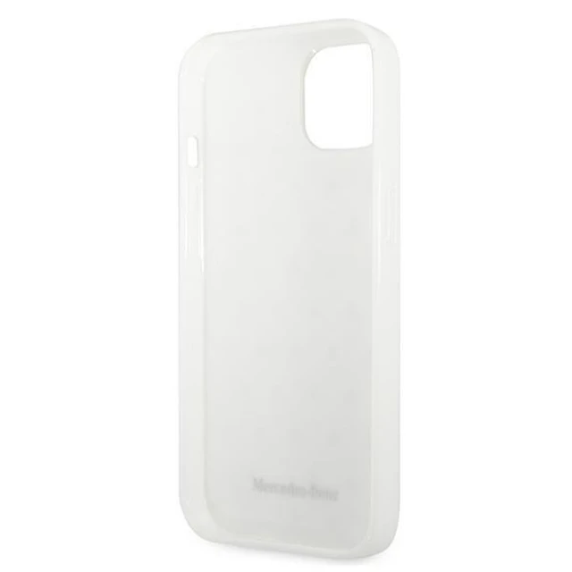 Чохол Mercedes для iPhone 13 Silver Stars Pattern White (MEHCP13MESPWH)