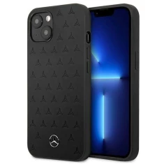 Чохол Mercedes для iPhone 13 mini Leather Stars Pattern Black (MEHCP13SPSQBK)