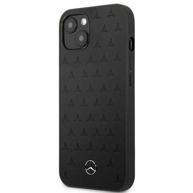 Чохол Mercedes для iPhone 13 mini Leather Stars Pattern Black (MEHCP13SPSQBK)