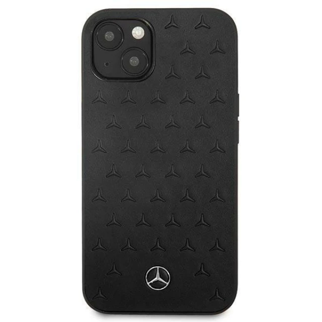 Чохол Mercedes для iPhone 13 mini Leather Stars Pattern Black (MEHCP13SPSQBK)