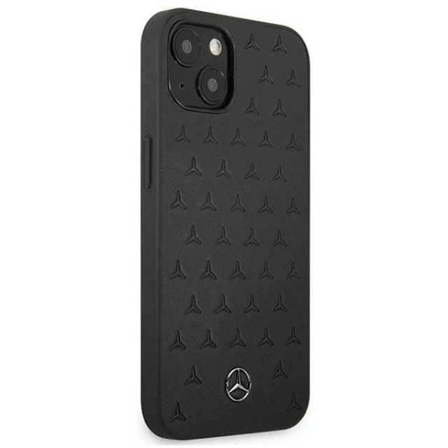 Чохол Mercedes для iPhone 13 mini Leather Stars Pattern Black (MEHCP13SPSQBK)