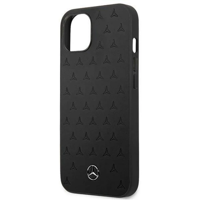 Чохол Mercedes для iPhone 13 mini Leather Stars Pattern Black (MEHCP13SPSQBK)