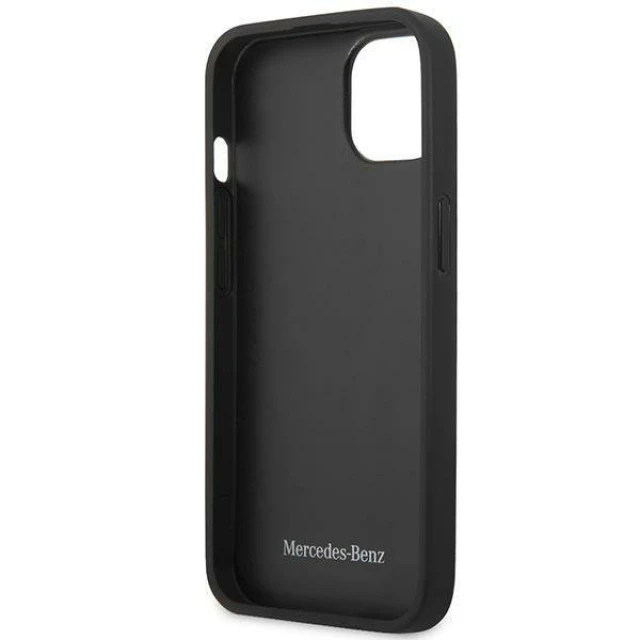 Чохол Mercedes для iPhone 13 mini Leather Stars Pattern Black (MEHCP13SPSQBK)
