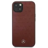 Чохол Mercedes для iPhone 13 mini Leather Stars Pattern Red (MEHCP13SPSQRE)