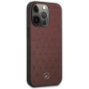 Чехол Mercedes для iPhone 13 | 13 Pro Leather Stars Pattern Red (MEHCP13LPSQRE)