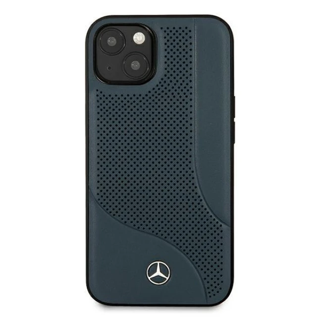 Чохол Mercedes для iPhone 13 mini Leather Perforated Area Navy (MEHCP13SCDONA)