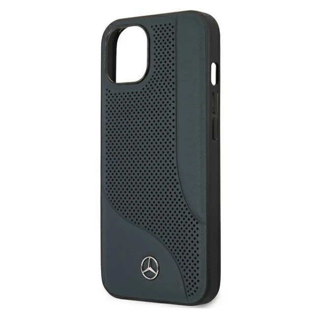 Чохол Mercedes для iPhone 13 mini Leather Perforated Area Navy (MEHCP13SCDONA)