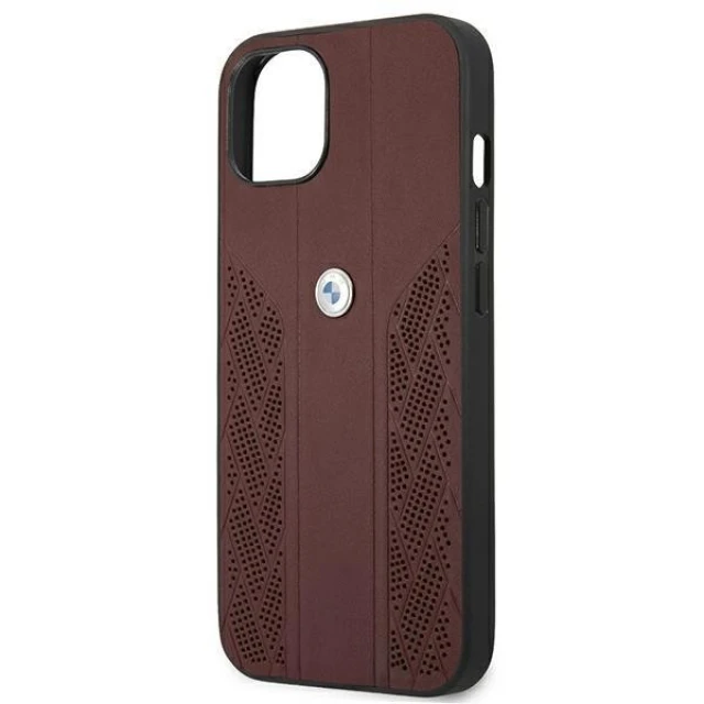 Чохол BMW для iPhone 13 mini Leather Curve Perforate Red (BMHCP13SRSPPR)