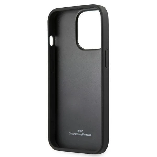 Чохол BMW для iPhone 13 | 13 Pro Leather Curve Perforate Red (BMHCP13LRSPPR)