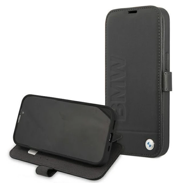 Чохол-книжка BMW для iPhone 13 mini Signature Black (BMFLBKP13SSLLBK)