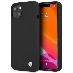 Чохол BMW для iPhone 13 mini Silicone Signature Black (BMHCP13SSILBK)