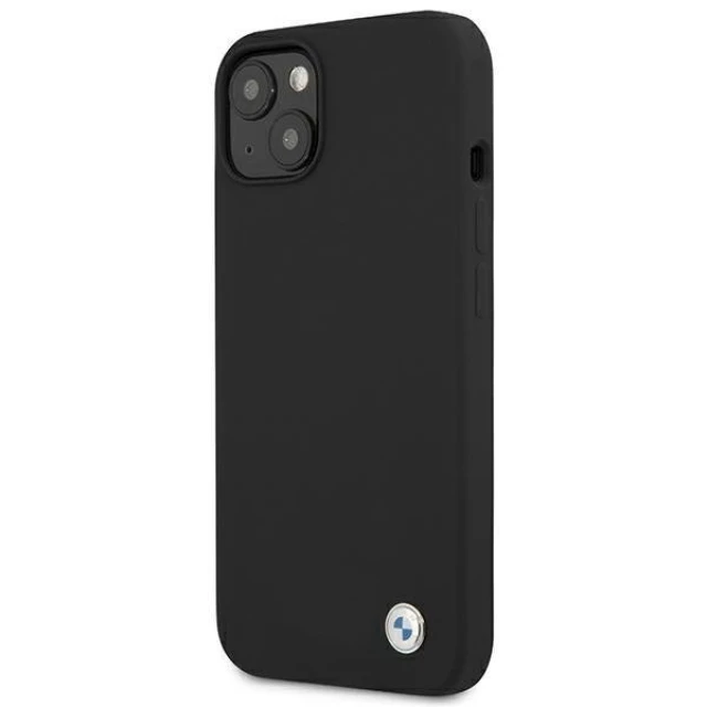 Чохол BMW для iPhone 13 Silicone Signature Black (BMHCP13MSILBK)