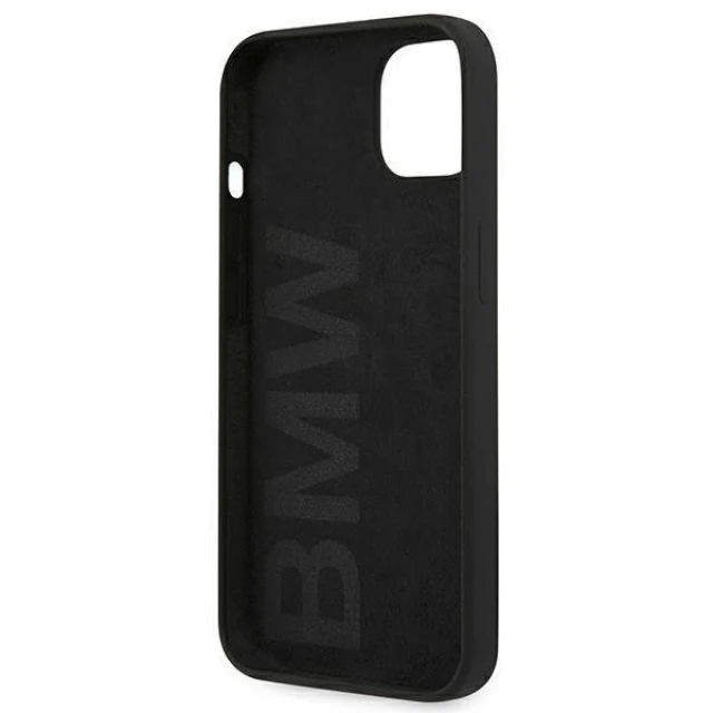 Чохол BMW для iPhone 13 Silicone Signature Black (BMHCP13MSILBK)