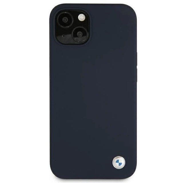 Чехол BMW для iPhone 13 mini Silicone Signature Navy (BMHCP13SSILNA)