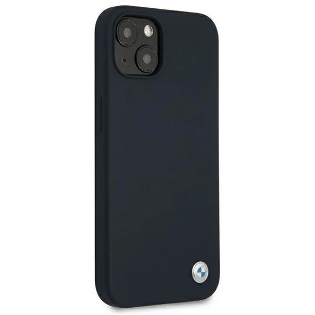 Чехол BMW для iPhone 13 mini Silicone Signature Navy (BMHCP13SSILNA)