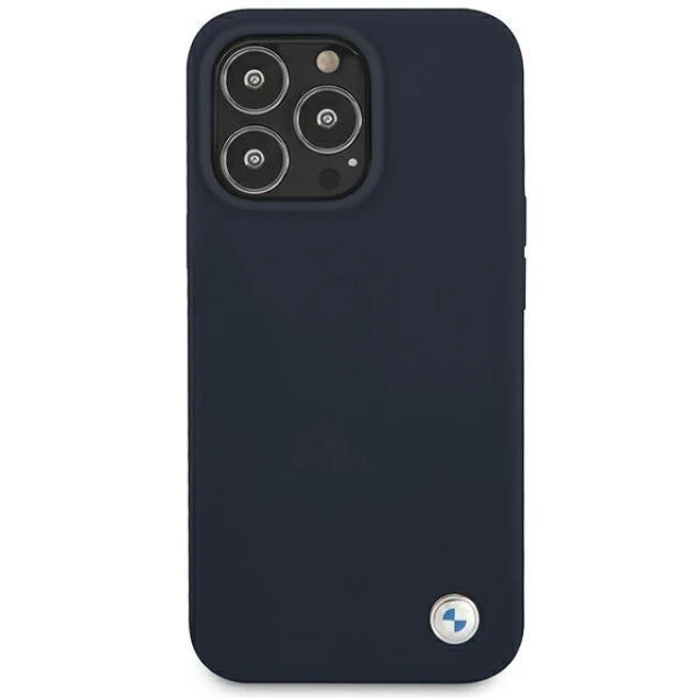 Чохол BMW для iPhone 13 Pro Max Silicone Signature Navy (BMHCP13XSILNA)