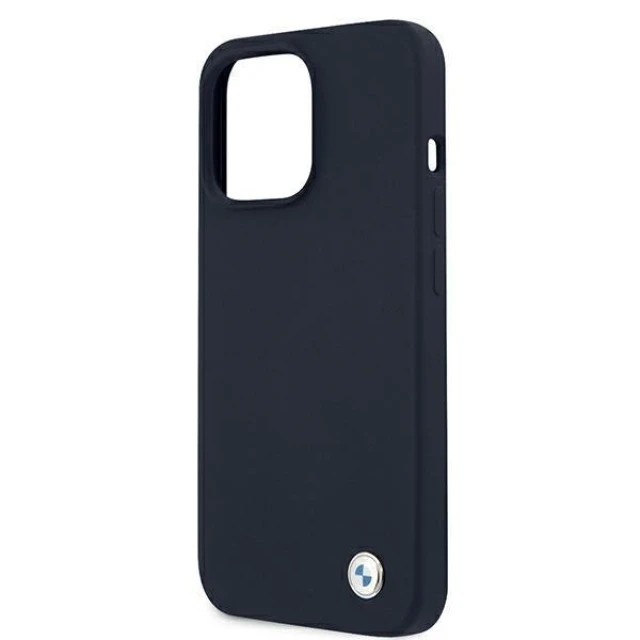 Чохол BMW для iPhone 13 Pro Max Silicone Signature Navy (BMHCP13XSILNA)