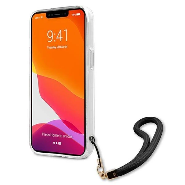 Чохол Guess Camo Strap Collection для iPhone 13 Pro Black (GUHCP13LKCABBK)