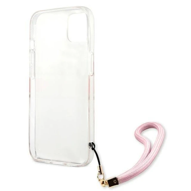 Чохол Guess Camo Strap Collection для iPhone 13 mini Pink (GUHCP13SKCABPI)