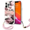 Чохол Guess Camo Strap Collection для iPhone 13 Pro Max Pink (GUHCP13XKCABPI)