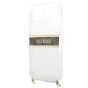 Чохол Guess Brown Strap Gold Chain для iPhone 13 mini Transparent (GUHCP13SKC4GBGO)