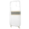 Чохол Guess Brown Strap Gold Chain для iPhone 13 mini Transparent (GUHCP13SKC4GBGO)