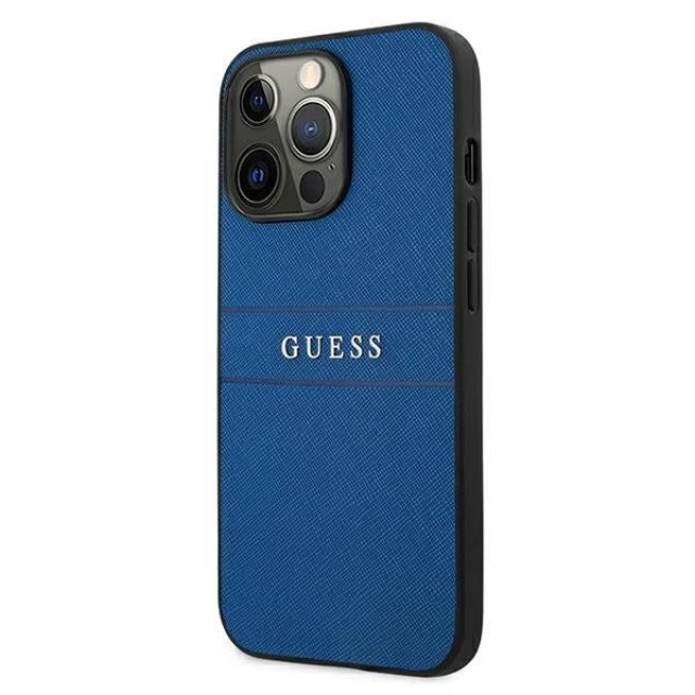 Чехол Guess Saffiano для iPhone 13 Pro Blue (GUHCP13LPSASBBL)