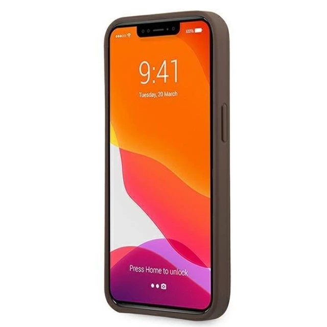 Чохол Guess 4G Stripe для iPhone 13 mini Brown (GUHCP13S4GDBR)
