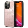 Чохол Guess Croco Strap Collection для iPhone 13 Pro Pink (GUHCP13LPCRBPI)