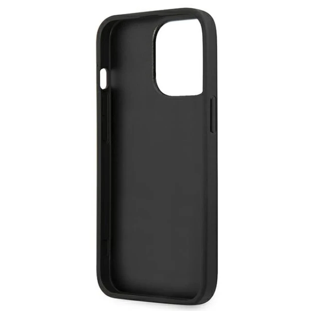 Чохол Guess Saffiano 4G Metal Logo для iPhone 13 Pro Black (GUHCP13LSA4GSBK)