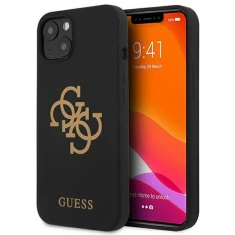 Чохол Guess Silicone 4G Logo для iPhone 13 mini Black (GUHCP13SLS4GGBK)