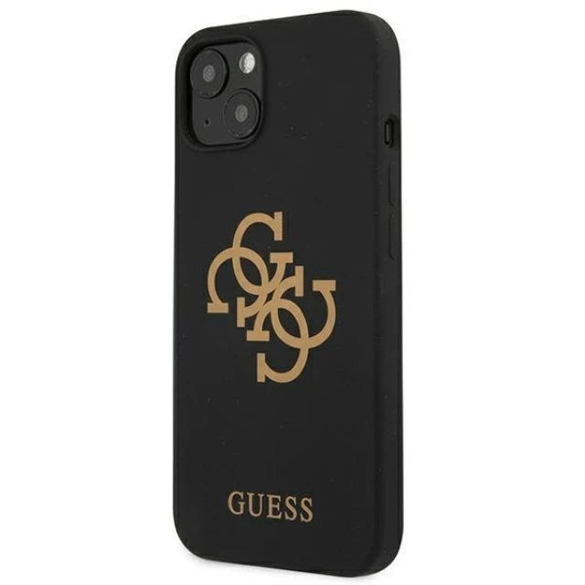 Чохол Guess Silicone 4G Logo для iPhone 13 mini Black (GUHCP13SLS4GGBK)
