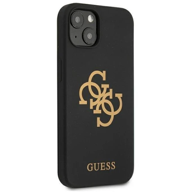 Чохол Guess Silicone 4G Logo для iPhone 13 mini Black (GUHCP13SLS4GGBK)