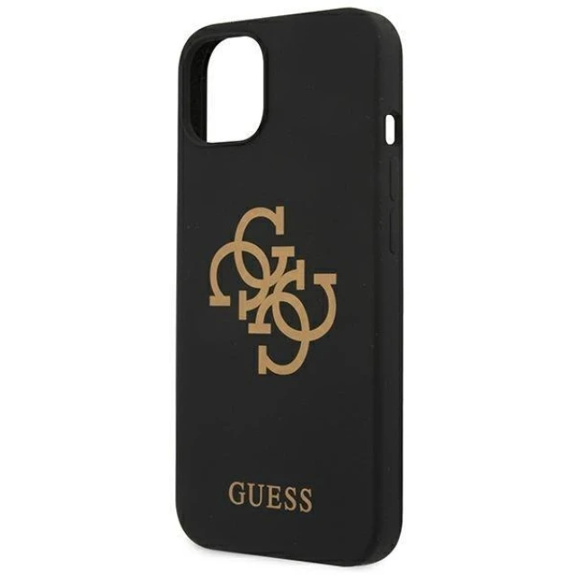 Чохол Guess Silicone 4G Logo для iPhone 13 mini Black (GUHCP13SLS4GGBK)