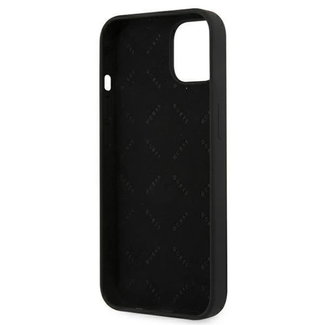 Чохол Guess Silicone 4G Logo для iPhone 13 mini Black (GUHCP13SLS4GGBK)