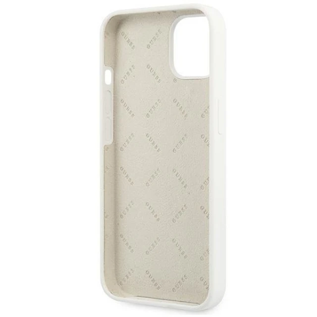 Чохол Guess Silicone 4G Logo для iPhone 13 mini White (GUHCP13SLS4GGWH)