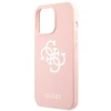 Чохол Guess Silicone 4G Logo для iPhone 13 Pro Pink (GUHCP13LLS4GWPI)
