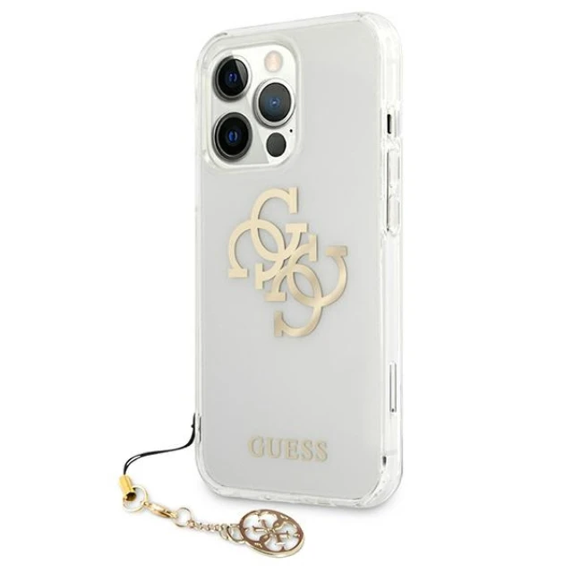 Чохол Guess 4G Gold Charms Collection для iPhone 13 Pro Transparent (GUHCP13LKS4GGO)