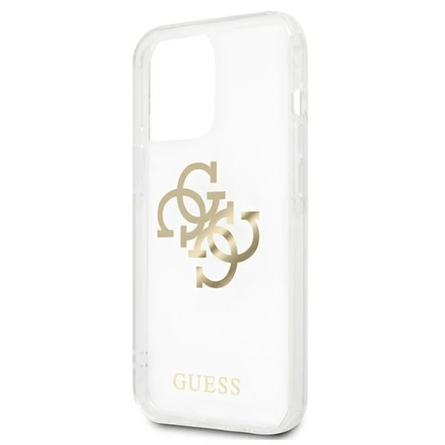 Чохол Guess 4G Gold Charms Collection для iPhone 13 Pro Transparent (GUHCP13LKS4GGO)