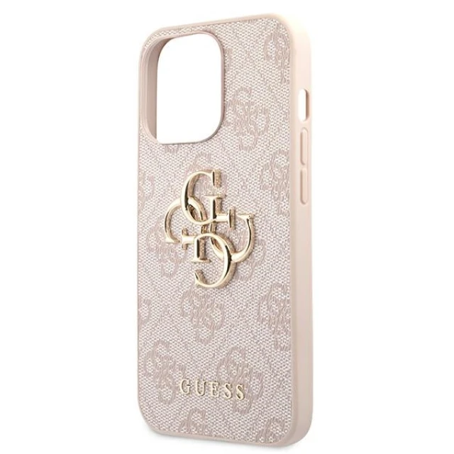 Чохол Guess 4G Big Metal Logo для iPhone 13 Pro Pink (GUHCP13L4GMGPI)